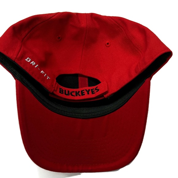 Nike Ohio State Hat Cap Red Dri Fit Legacy 91 Adjustable - Picture 8 of 9